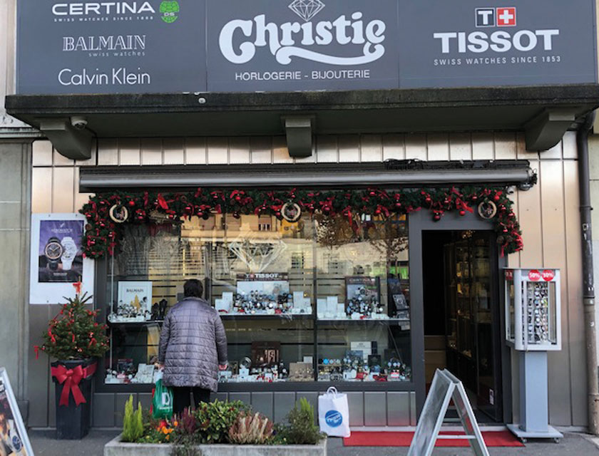 ACR - Association des commerçants de Renens - Vitrine de Noël - Bijouterie Christie, Renens
